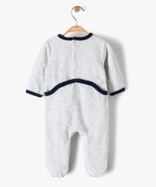 Pyjama bébé garçon en velours avec motif camion de pompiers vue4 - GEMO(BB COUCHE) - GEMO