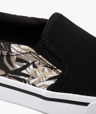 Tennis garçon en toile bicolore style slip-on vue6 - GEMO 4G GARCON - GEMO