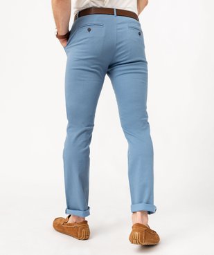 Pantalon chino en stretch coupe slim homme vue3 - GEMO 4G HOMME - GEMO