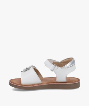 Sandales fille à brides scratch en cuir – LuluCastagnette vue3 - LULU CASTAGNETT - GEMO