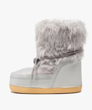 Bottes de neige fille dessus fourrure imitation vue3 - GEMO (EQUIPT) - GEMO