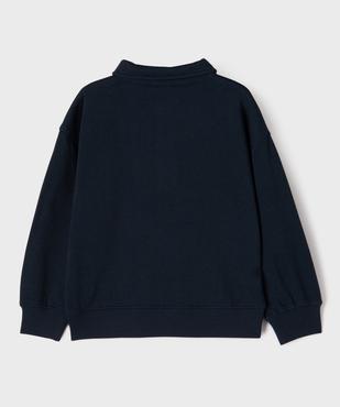 Sweat avec col polo garçon vue4 - GEMO 4G GARCON - GEMO