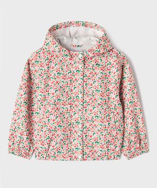 Blouson imperméable à capuche imprimé fille vue1 - GEMO (ENFANT) - GEMO