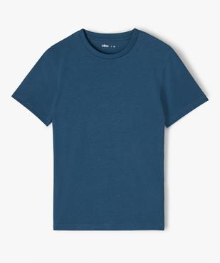 Tee-shirt à manches courtes uni garçon vue1 - GEMO (JUNIOR) - GEMO