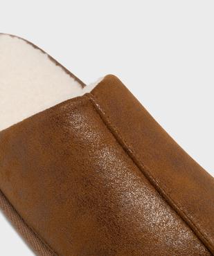 Chaussons mules doublés sherpa homme vue12 - GEMO 4G HOMME - GEMO