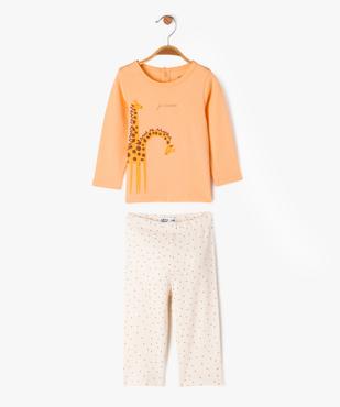 Pyjama 2 pièces en coton imprimé bébé vue1 - GEMO 4G BEBE - GEMO