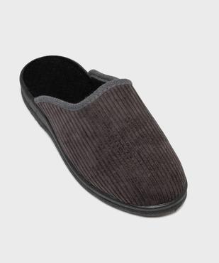 Chaussons mules confort en velours côtelé homme vue5 - G'FLEX - GEMO