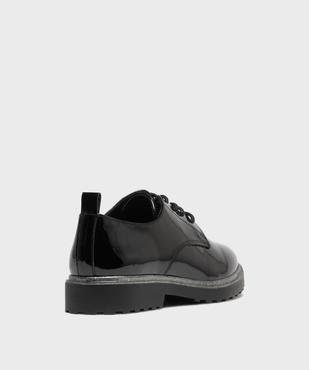 Derbies vernis avec semelle bordée de paillettes femme - Follow Me vue4 - FOLLOW ME - GEMO
