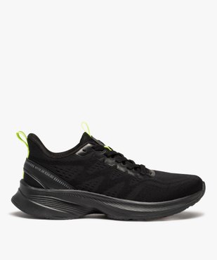 Baskets homme running en mesh détails fluo vue2 - GEMO 4G HOMME - GEMO