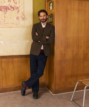 Veste blazer à motif tartan homme - LuluCastagnette vue2 - LULUCASTAGNETTE - GEMO