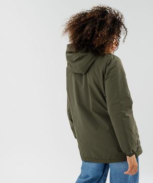 Manteau à capuche avec doublure chaude femme vue4 - GEMO 4G FEMME - GEMO