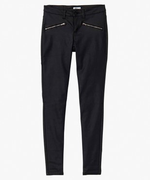 Pantalon femme en toile enduite coupe Skinny vue4 - GEMO 4G FEMME - GEMO