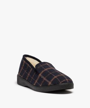 Chaussons homme style charentaises à carreaux vue2 - GEMO(HOMWR HOM) - GEMO