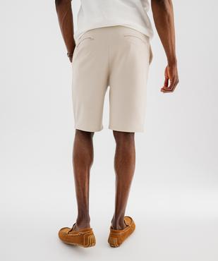 Bermuda en maille piquée homme vue3 - GEMO (HOMME) - GEMO
