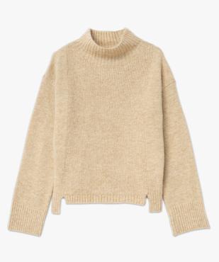 Pull en maille avec col montant femme vue4 - GEMO(FEMME PAP) - GEMO