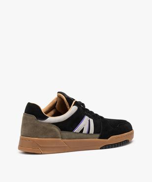 Baskets homme multicolores dessus en cuir suédine - Alma Planète vue5 - ALMA - GEMO