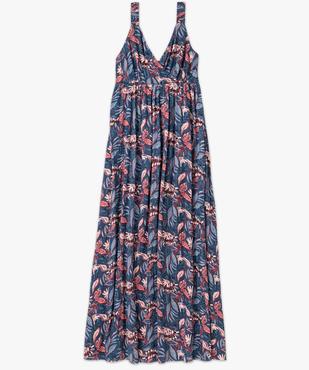 Robe longue taille empire à larges bretelles élastiques femme vue4 - GEMO(FEMME PAP) - GEMO
