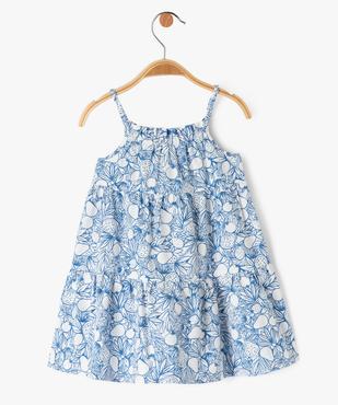 Robe à fines bretelles et volants imprimés bébé fille vue3 - GEMO(BEBE DEBT) - GEMO