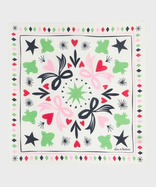 Foulard carré en coton imprimé femme - Gémo X Lulu la Nantaise vue1 - GEMO (ACCESS) - GEMO