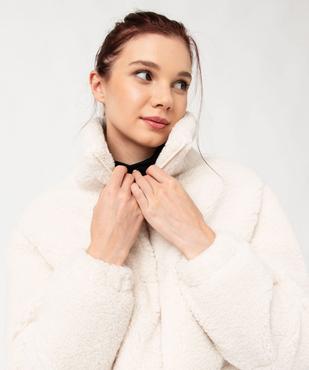 Blouson matelassé en sherpa femme vue6 - GEMO 4G FEMME - GEMO