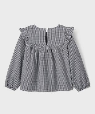 Blouse à volants motif vichy fille vue6 - GEMO (ENFANT) - GEMO