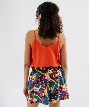 Top à bretelles en viscose femme vue3 - GEMO 4G FEMME - GEMO