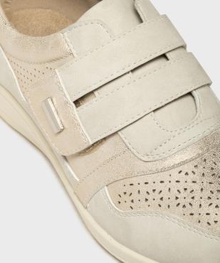 Derbies confort look sport à bride scratch femme vue6 - G'FLEX - GEMO