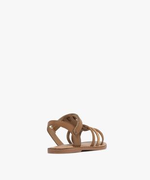 Sandales en cuir multibrides fille vue4 - TANEO - GEMO