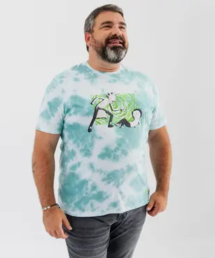 Tee-shirt manches courtes tie-and-dye imprimé homme - Rick & Morty vue11 - RICK ET MORTY - GEMO