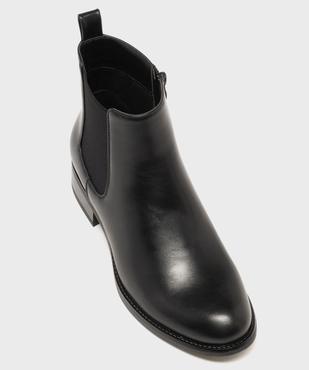 Boots Chelsea à petit talon et zip femme - Valentina Baldano vue5 - VALENTINA BALDA - GEMO