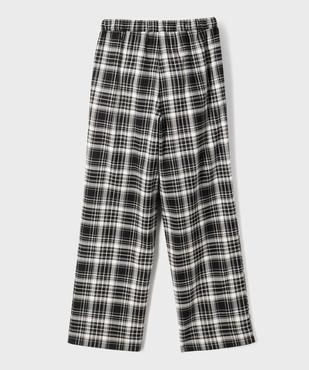 Pantalon à carreaux large et fluide fille vue3 - GEMO (JUNIOR) - GEMO