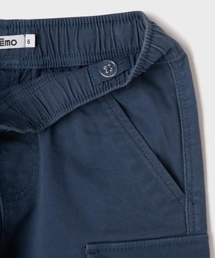 Bermuda cargo taille ajustable garçon vue2 - GEMO (ENFANT) - GEMO