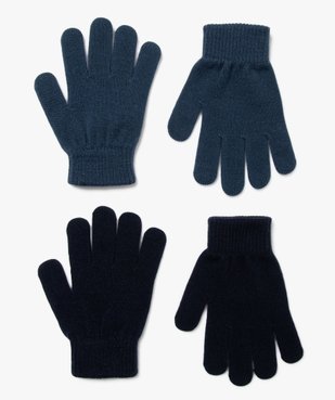 Gants garçon unis (lot de 2 paires) vue1 - GEMO (ENFANT) - GEMO