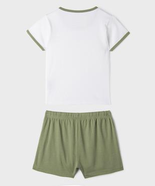 Pyjashort en jersey de coton mix&match fille vue3 - GEMO 4G FILLE - GEMO