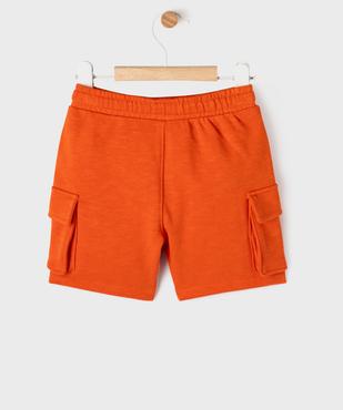 Short cargo en maille avec ceinture ajustable bébé garçon vue4 - GEMO(BEBE DEBT) - GEMO