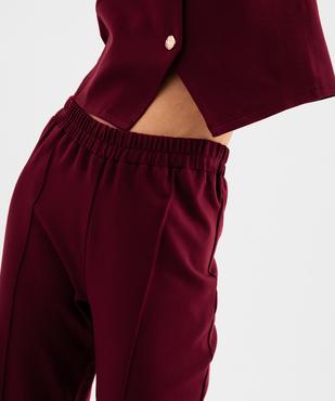  Pantalon de tailleur à taille élastiquée femme vue3 - GEMO(FEMME PAP) - GEMO