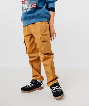 Pantalon cargo avec taille élastique garçon vue1 - GEMO (ENFANT) - GEMO