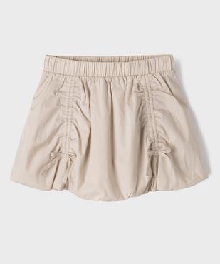 Jupe courte bouffante à taille élastiquée fille vue1 - GEMO (JUNIOR) - GEMO