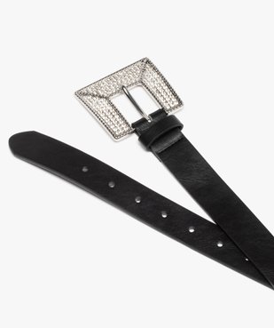 Ceinture femme à grosse boucle strass vue2 - GEMO (ACCESS) - GEMO