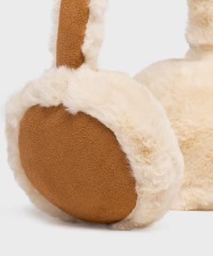 Cache-oreilles en suédine et fourrure imitation fille vue2 - GEMO (ENFANT) - GEMO