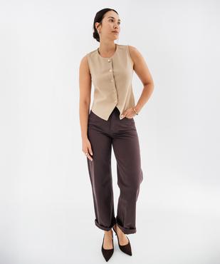 Gilet de costume sans manches en maille milano femme vue4 - GEMO(FEMME PAP) - GEMO