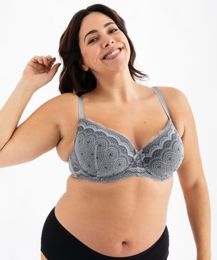 Soutien-gorge grande taille à armatures et coques fines  vue5 - GEMO(HOMWR FEM) - GEMO