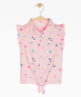 Chemise bébé fille sans manches à motifs - LuluCastagnette vue1 - LULUCASTAGNETTE - GEMO