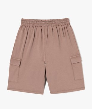 Bermuda en maille avec poches à rabat garçon vue3 - GEMO (ENFANT) - GEMO