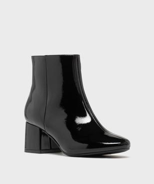Boots à talon vernis femme vue2 - FOLLOW ME - GEMO