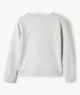 Sweat fille non molletonné avec motif pailleté vue3 - GEMO (ENFANT) - GEMO