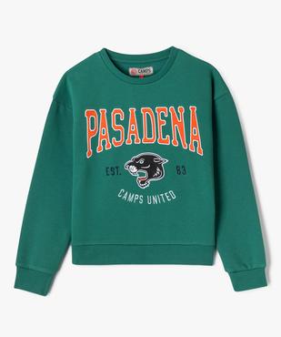 Sweat avec inscription brodée fille - Camps United vue1 - CAMPS GEMO FOR GOOD - GEMO