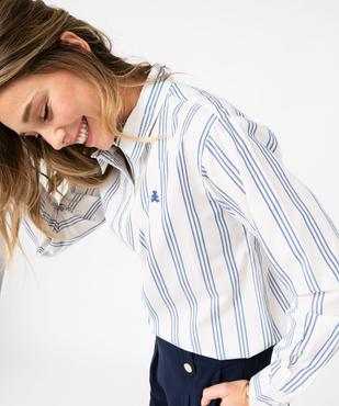 Chemise rayée en coton femme - LuluCastagnette vue3 - LULU CASTAGNETT - GEMO