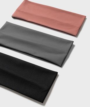 Bandeau à cheveux larges en microfibre extensible et douce (lot de 3) vue2 - GEMO (ACCESS) - GEMO