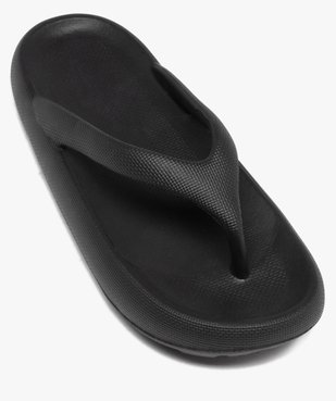 Tongs femme unies à semelle extra large vue5 - GEMO (PLAGE) - GEMO
